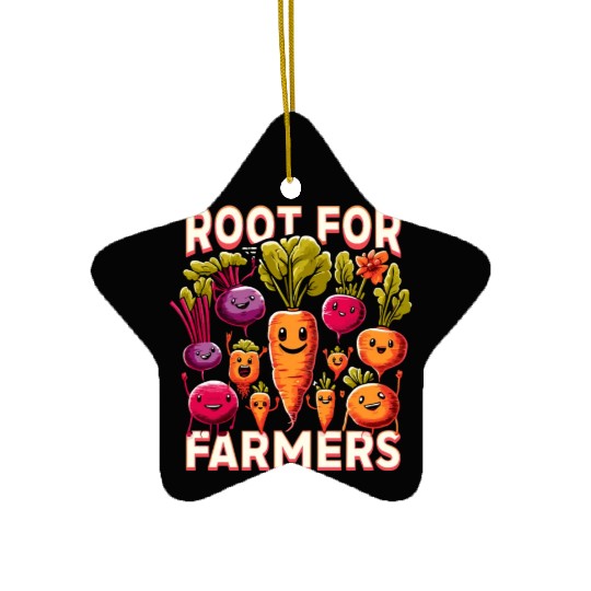 Farmers Market Farmer Agriculture Farming Food Ceramic Ornaments