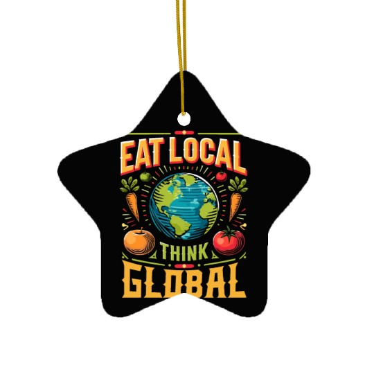 Farmers Market Farmer Agriculture Farming Food Ceramic Ornaments