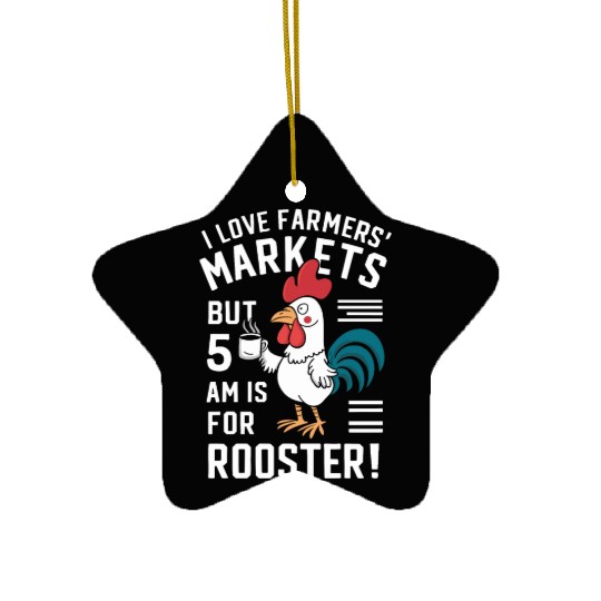 Farmers Market Farmer Agriculture Farming Food Ceramic Ornaments