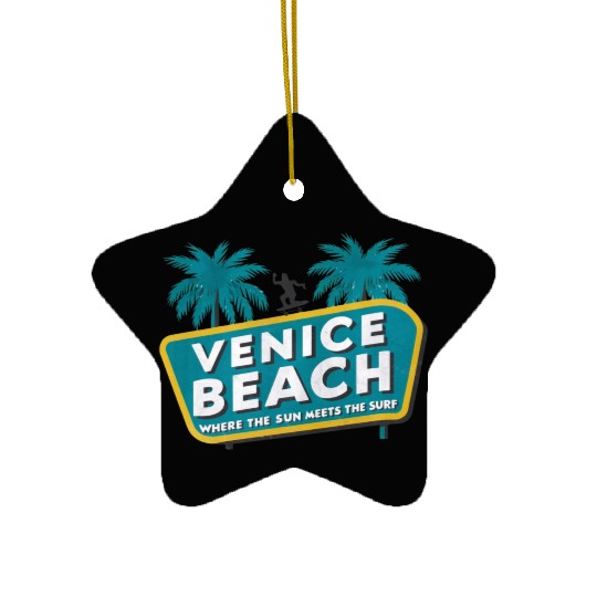 Venice Beach Ceramic Ornaments