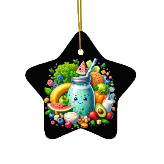 Bunny fruitfertilizer Ceramic Ornaments