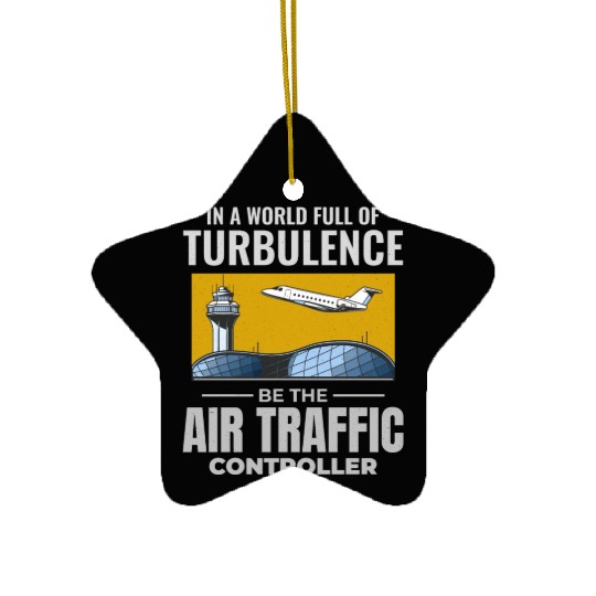 Air Traffic Controller ATC Aviation Humor Airplane Ceramic Ornaments