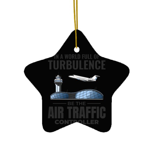 Air Traffic Controller ATC Aviation Humor Airplane Ceramic Ornaments