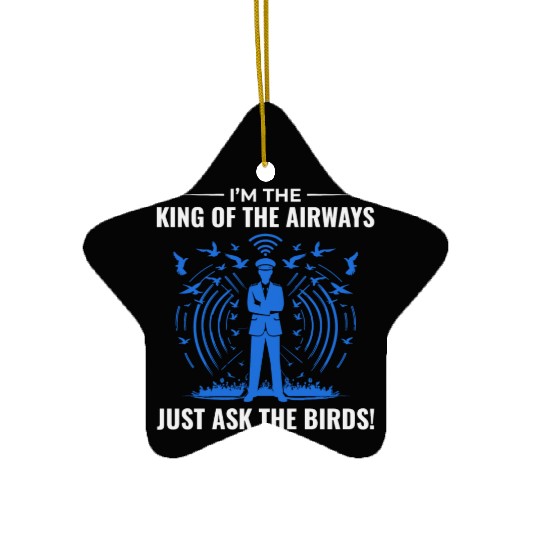 Air Traffic Controller ATC Aviation Humor Airplane Ceramic Ornaments