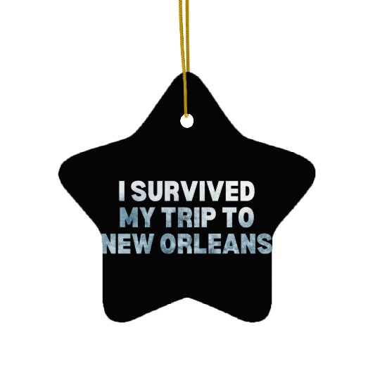 My Trip Traveler Vacation New Orleans Ceramic Ornaments
