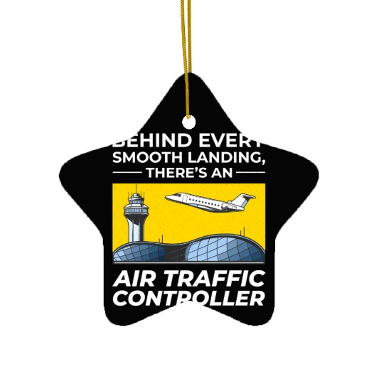Air Traffic Controller ATC Aviation Humor Airplane Ceramic Ornaments