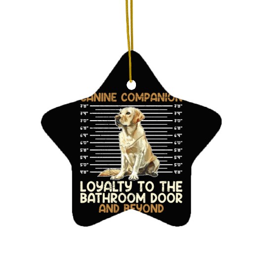 Labrador Owner Canine Companion Loyality Funny Ceramic Ornaments