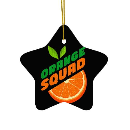 Orange Citrus Fruit Orange Lover Orange Squad Ceramic Ornaments