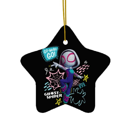 Marvel Spidey And His Amazing Friends Ghost Spider Ceramic Ornaments