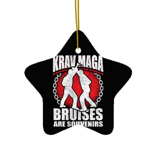 Krav Maga Bruises Are Souvenirs Martial Arts Train Ceramic Ornaments