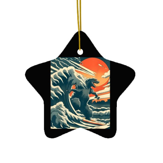 Japanese Monster Kaiju Funny Art Ceramic Ornaments