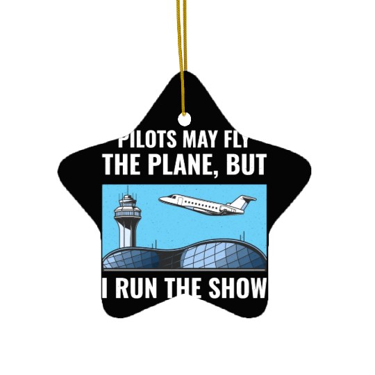 Air Traffic Controller ATC Aviation Humor Airplane Ceramic Ornaments