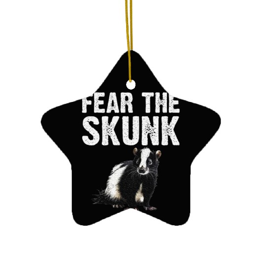 Best Skunk Design Zookeeper Skunk Lover Ceramic Ornaments