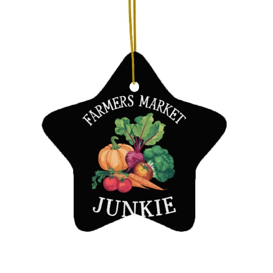 Farmers Market Farmer Agriculture Farming Food Ceramic Ornaments