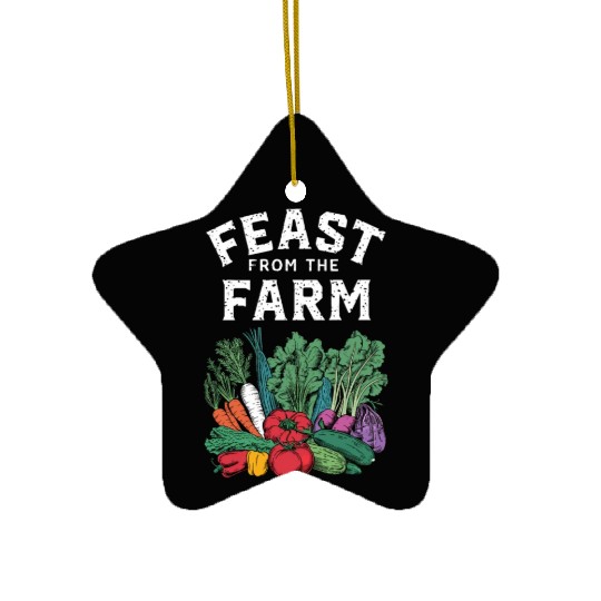 Farmers Market Farmer Agriculture Farming Food Ceramic Ornaments