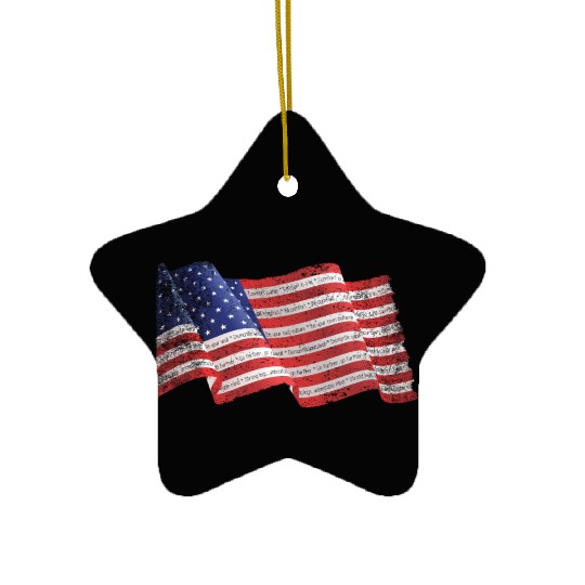 American flag Ceramic Ornaments