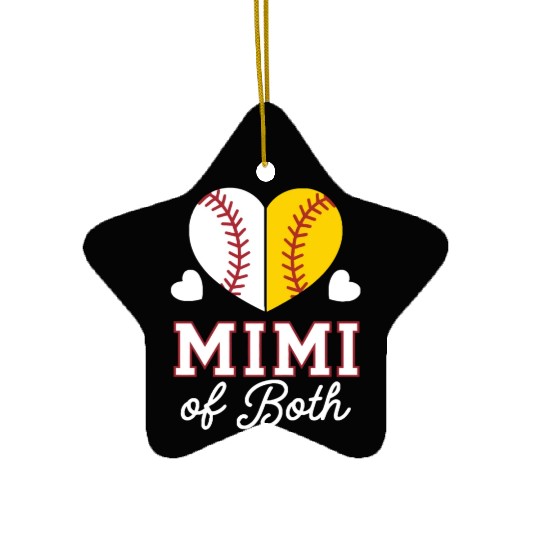 Baseball Grandma Grandmother Grandparents Day Ceramic Ornaments