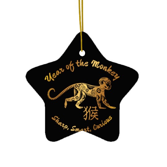 Chinese New Year Of Monkey Chinese Zodiac Ceramic Ornaments