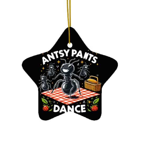 Antsy Pants Dance Ceramic Ornaments