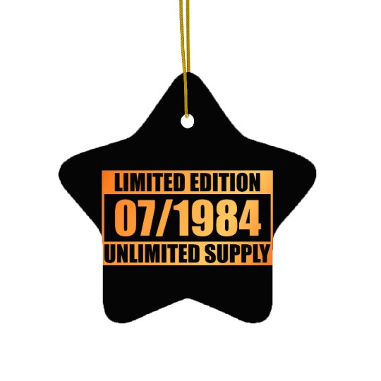 40th birthday Limited Edition - ꝏ Supply 07/1984 Ceramic Ornaments