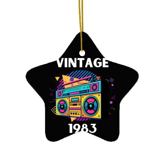 VINTAGE 1983 Ceramic Ornaments