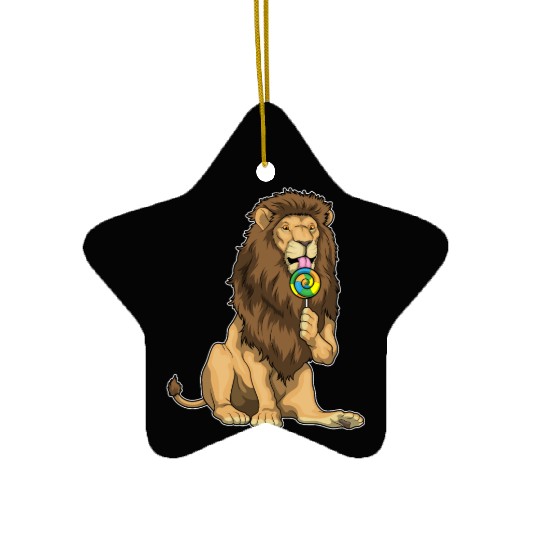 Lion Lollipop Ceramic Ornaments