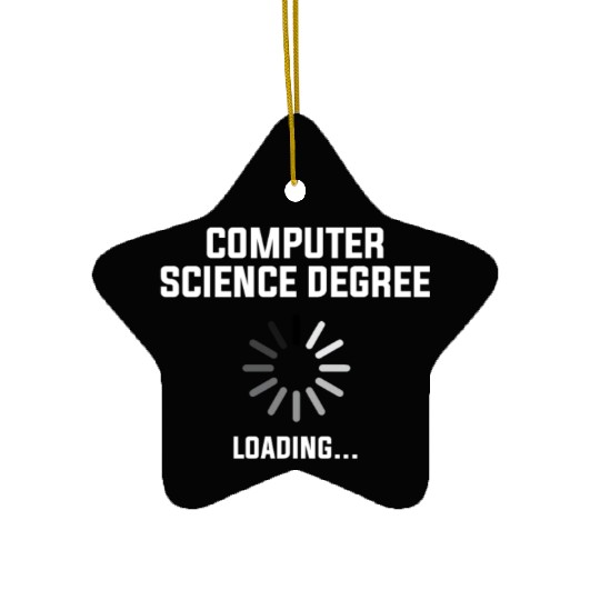 computer science degree Ceramic Ornaments