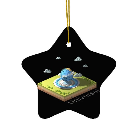 Geometric low poly Universal Studios Ceramic Ornaments