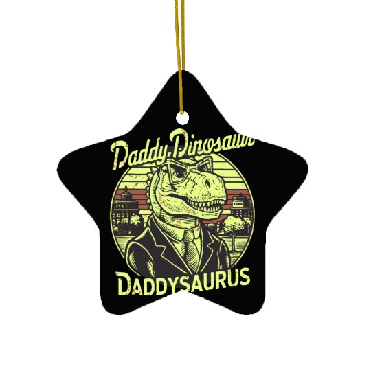 Daddy Dinosaur Daddysauru Supernatural Ceramic Ornaments
