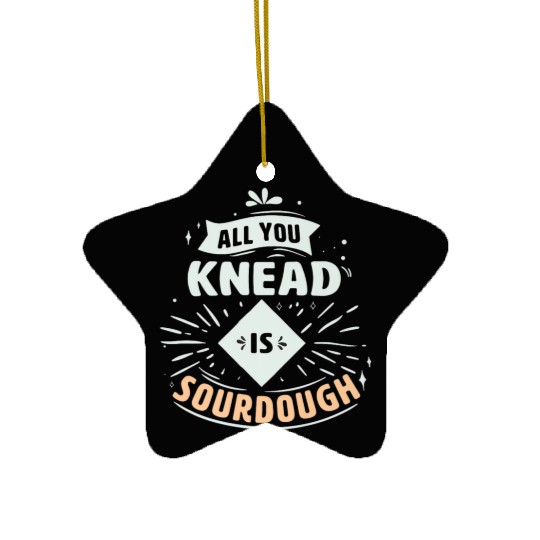 Sourdough Starter Bread Premium Ceramic Ornaments