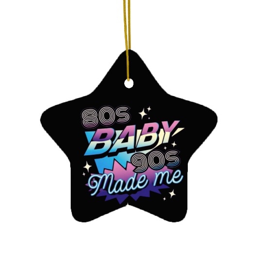 80s music,80s fashion lovers Ceramic Ornaments