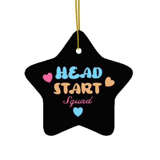 Head Start Squad Homeschool Back to School Ceramic Ornaments
