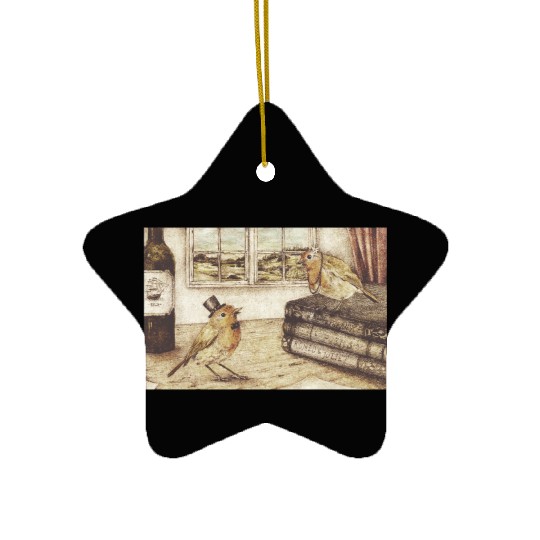 Robin Love Ceramic Ornaments