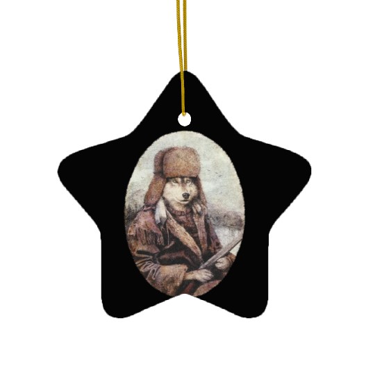 Mountain Wolf(1) Ceramic Ornaments