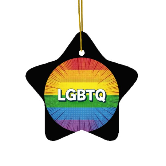 LGBTQ Ceramic Ornaments