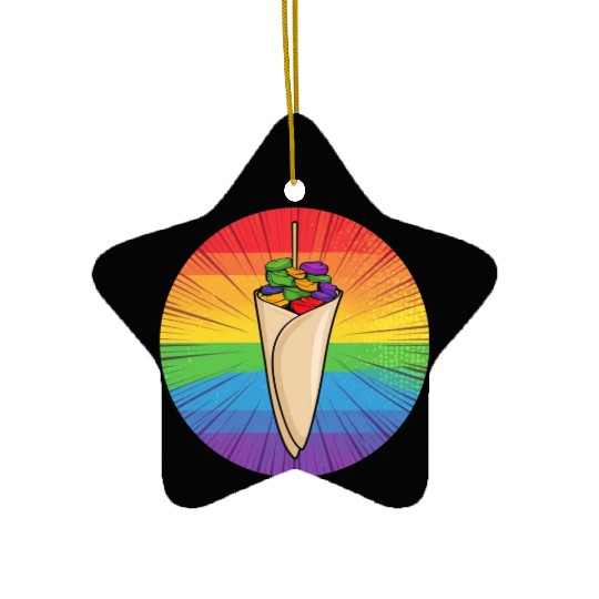 LGBTQ Kebab Ceramic Ornaments