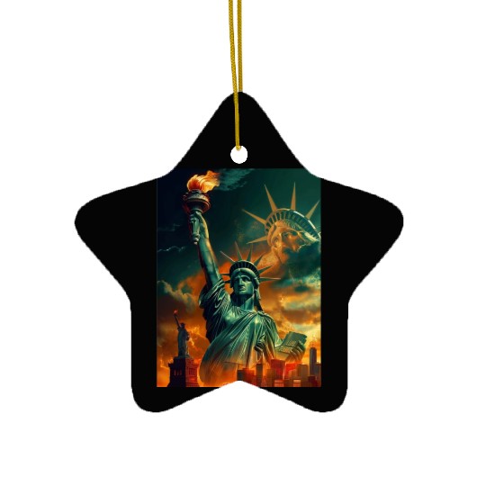 Statue of Liberty in New York USA Ceramic Ornaments