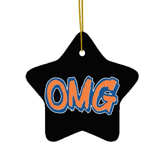 OMG - Oh My God Ceramic Ornaments