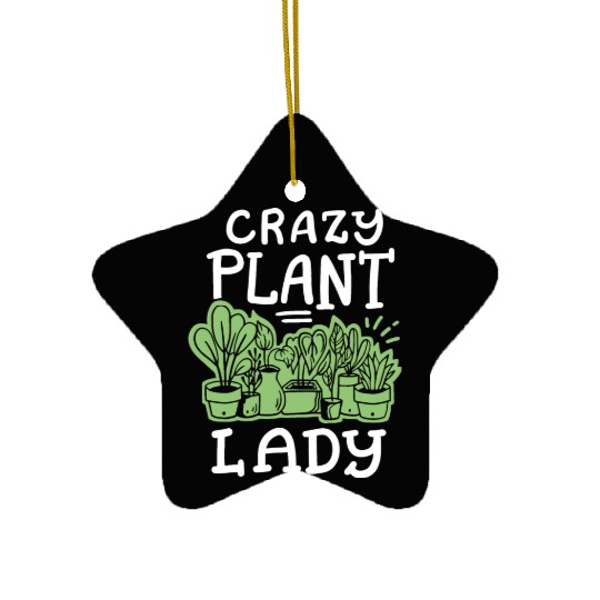 Plant Lady Gardening Ceramic Ornaments
