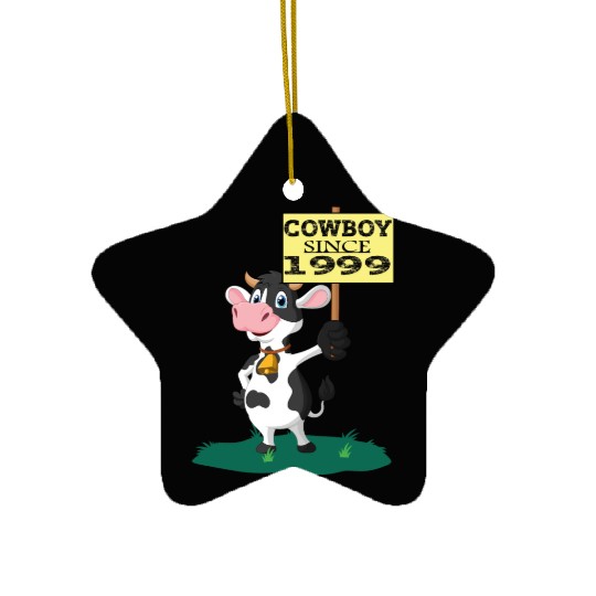 Cowboy since 1999 Ceramic Ornaments