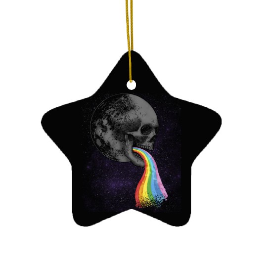 Goth Rock Satan Unicorn Festivals Death Metal Ceramic Ornaments