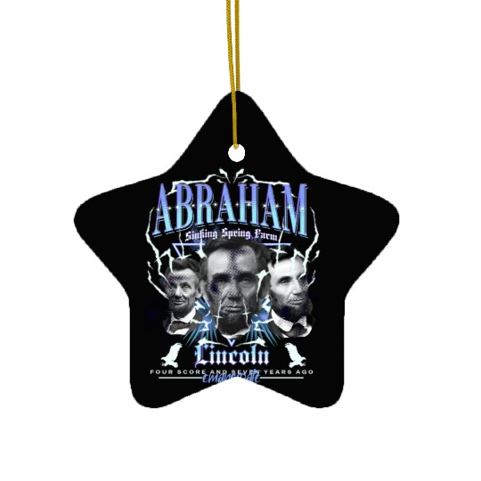 History Bootleg Abraham Lincoln Bootleg Retro Rap Ceramic Ornaments