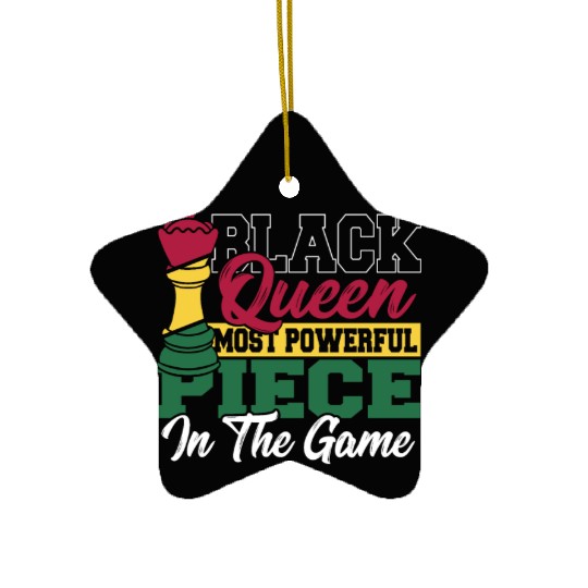 Black Queen Most Powerful Piece African American Ceramic Ornaments