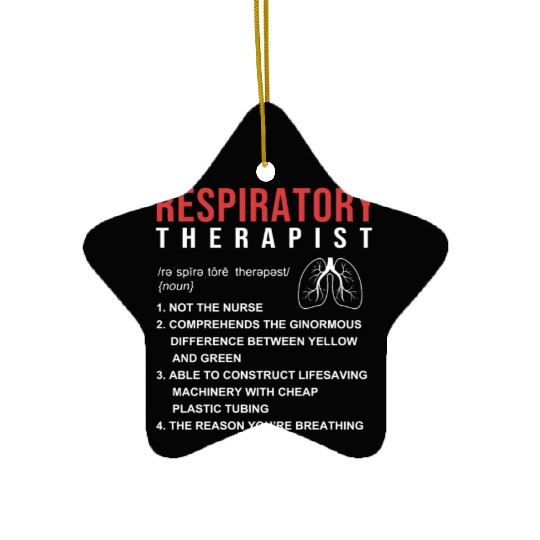 Respiratory Lung Respiratory Therapist Definition Ceramic Ornaments