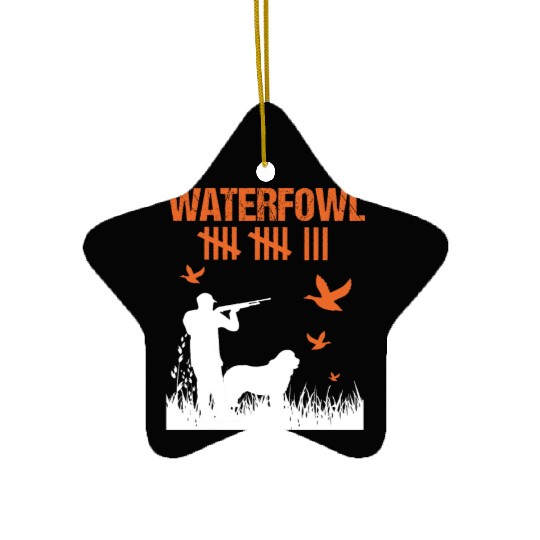 Funny Waterfowl Hunting Score Card Duck Hunting Ceramic Ornaments