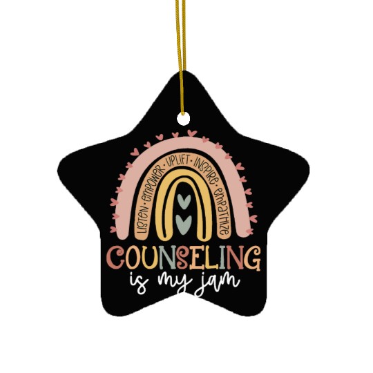 Back to School Counselor Ceramic Ornaments Counseling