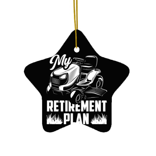 Landscaper Gardener Retirement Plan Ceramic Ornaments