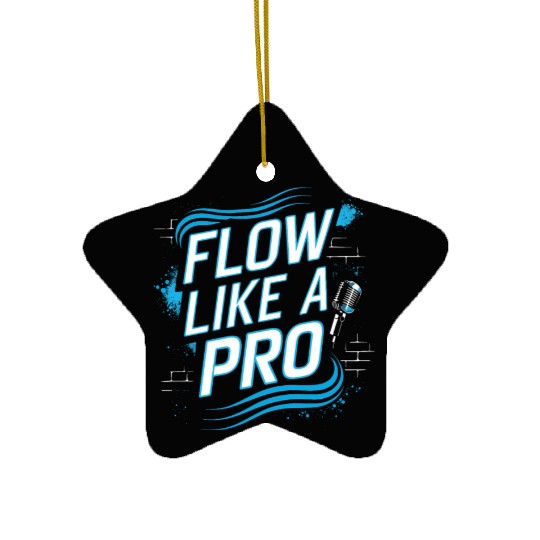 Epic Lyrical Battle of the Titans: Hip Hop Rap Ceramic Ornaments