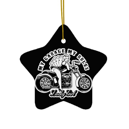 My Garage My Rules Pinup LIKE US ON FACEBOOK # Ceramic Ornaments