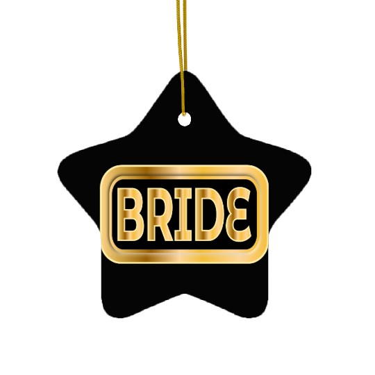 BRIDE GIFTS WEDDING ENGAGEMENT Ceramic Ornaments